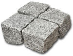 Pavés Granit Gris Clair - 10 x 10 x 8 cm